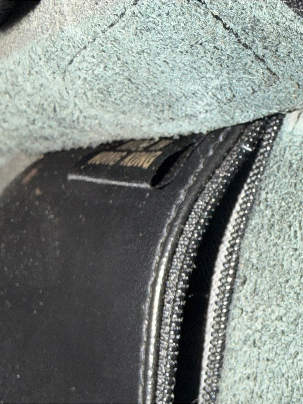 Source Unknown Black Crossbody Bag with Gold Hardware